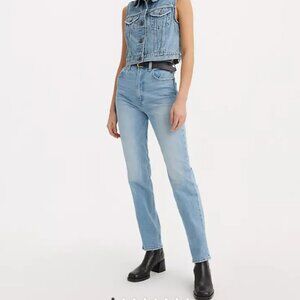 70'S HIGH SLIM STRAIGHT WOMEN'S JEANS